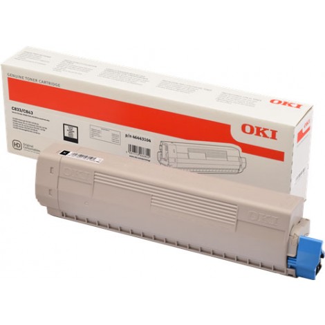 46443104 Toner nero per Oki  C 833 (10.000pg) 1pz
