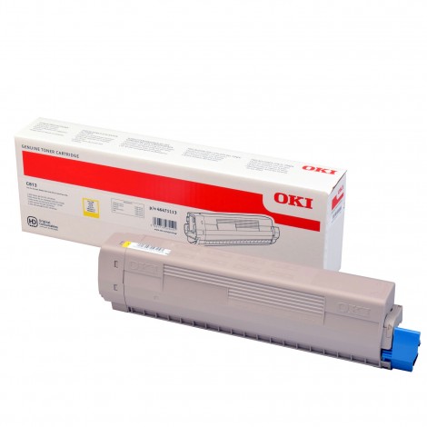 46471113 Toner giallo per Oki C 813 (5.000pg) 1pz