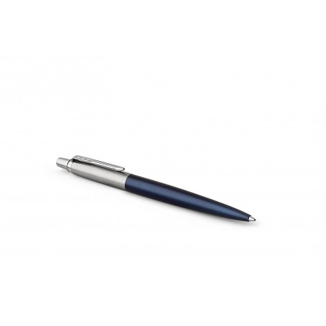 Parker Jotter Royal - Penna a sfera con fusto in acciaio blu e dettagli cromati, scatola regalo inclusa, colore blu