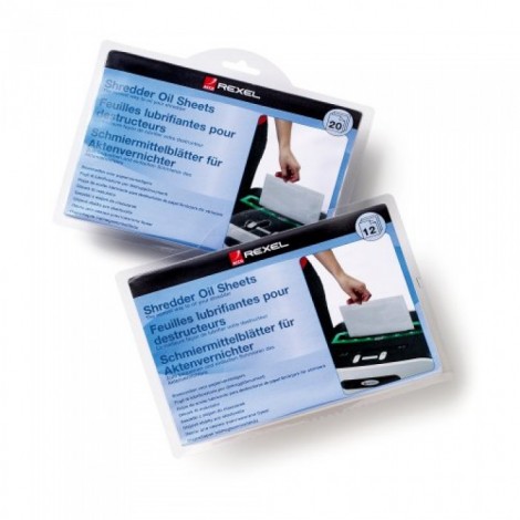 Rexel Fogli A5 lubrificanti per distruggidocumenti - 20pz