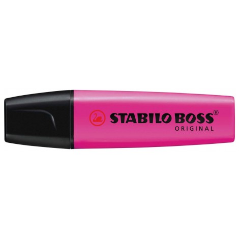 Stabilo Evidenziatore BOSS ORIGINAL, punta a scalpello, inchiostro a base d`acqua, tratto 2-5mm, colore lilla – 70/58