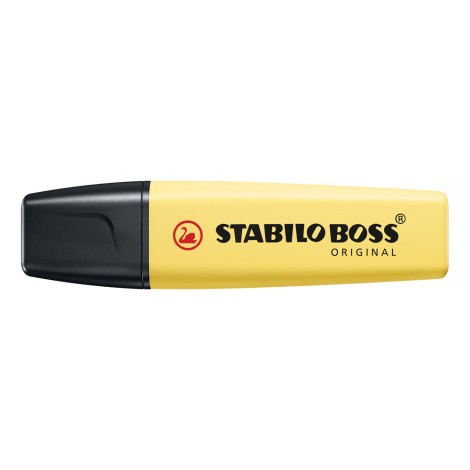 Stabilo Evidenziatore BOSS ORIGINAL, punta a scalpello, inchiostro a base d`acqua, colore giallo banana