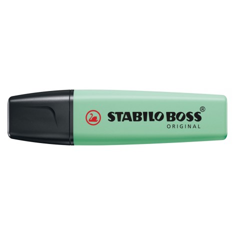 Stabilo Evidenziatore BOSS ORIGINAL, punta a scalpello, inchiostro a base d`acqua, colore verde menta