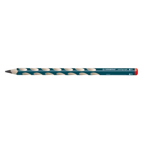 Stabilo Easygraph - Matita in grafite con fusto triangolare, scanalature antiscivolo sagomate per la mano sinistra, gradazione HB - Prezzo singolo, ord. minimo 12pz - 322/HB