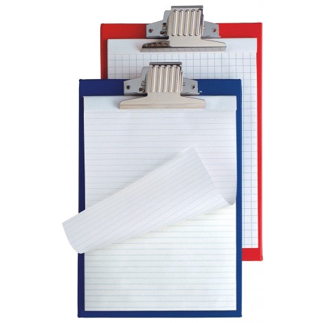 Sei SuperBlock ML - Portablocco in cartoncino rivestito PVC con molla ad alta capacita` (max 300 ffogli), formato A4, colore rosso - 1pz - 29302312