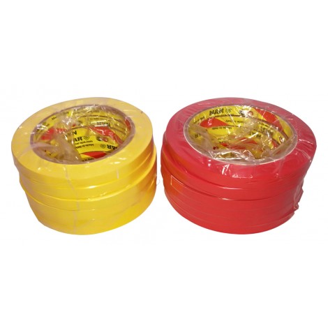 Siam Nastro sigilla sacchetti con supporto in polipropilene, adatto per SM2082, 10mm x 66m, colore giallo – Prezzo singolo, ord. minimo 6pz