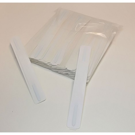 Siam Dorsini adesivi fermafogli - Fasteners in PP, passo 8cm - 100pz - 2139/1