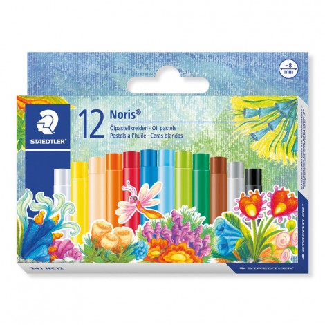 Staedtler Noris Club - Astuccio con 12 pastelli ad olio da 14cm, diametro 8mm - 241 NC12