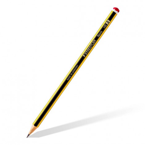 Staedtler Noris – Matita in grafite con fusto esagonale, resistente alla rottura, gradazione 2B - Prezzo singolo, ord. minimo 12pz - 120-0