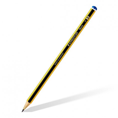 Staedtler Noris – Matita in grafite con fusto esagonale, resistente alla rottura, gradazione H – Prezzo singolo, ord. minimo 12pz – 120-3