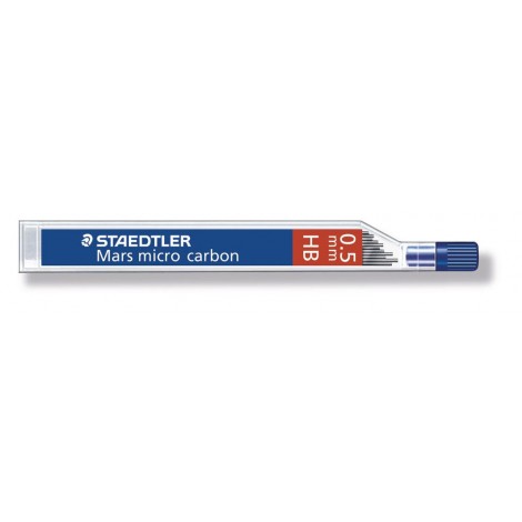 Staedtler Astuccio 12 mine, tratto 0,5mm, gradazione HB - Prezzo singolo, ord. minimo 12pz - 250 05-HB
