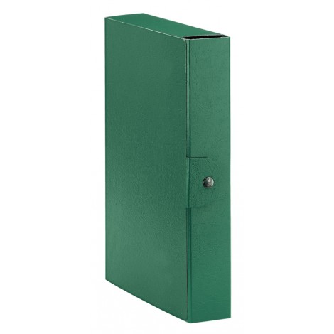 Esselte Eurobox – Scatola progetto chiusura a bottone, dorso 6cm, colore verde – Prezzo singolo, ord. minimo 5pz – 390326180