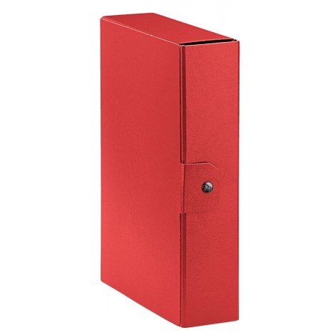 Esselte Eurobox – Scatola progetto chiusura a bottone, dorso 8cm, colore rosso – Prezzo singolo, ord. minimo 5pz – 390328160