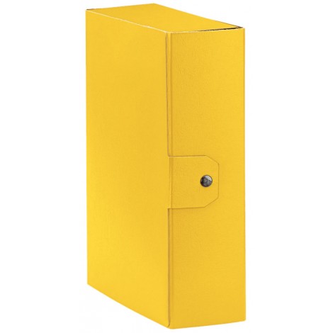 Esselte Eurobox – Scatola progetto chiusura a bottone, dorso 10cm, colore giallo – Prezzo singolo, ord. minimo 5pz – 390330090