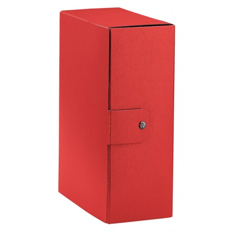 Esselte Eurobox – Scatola progetto chiusura a bottone, dorso 12cm, colore rosso – Prezzo singolo, ord. minimo 5pz – 390332160