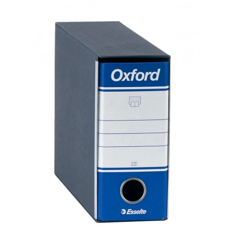 Registratore a leva Oxford Memorandum G81 d. 8cm blu 23x18cm - 1pz - 390781050