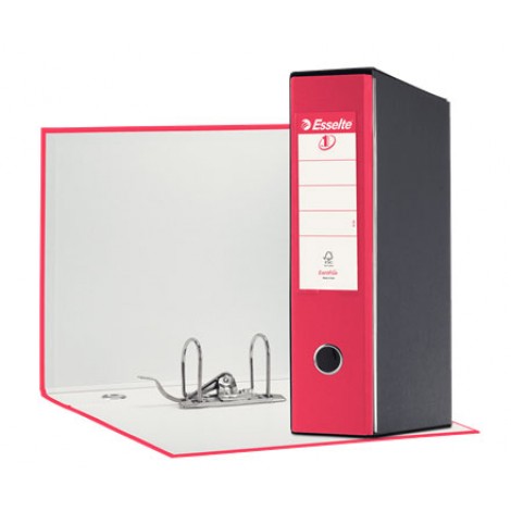 Esselte Eurofile G53 Registratore commerciale d. 8cm fucsia dotato di foro di presa - 1pz - 390753900
