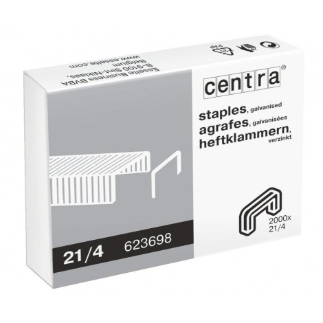 Esselte 21/4 - Punti per cucitrici - Scatola 2000 punti in filo metallico, lunghezza gamba 4mm per cucire fino a 15 fogli - Prezzo singolo, ord. minimo 20pz - 623698