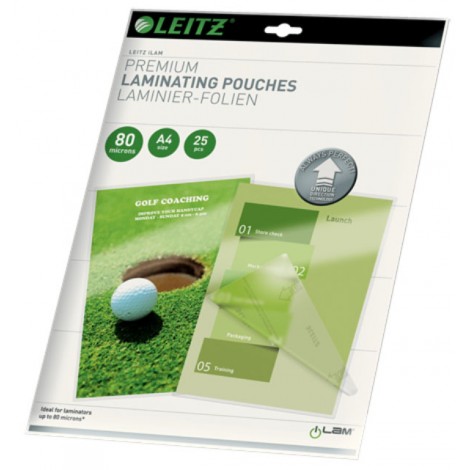 Leitz iLam UDT - Pouches A4, finitura lucida, 80 micron - 1conf da 25pz