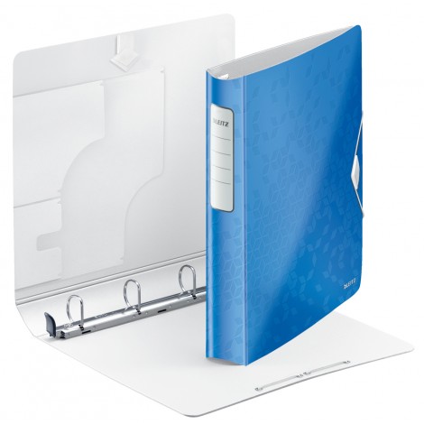 Leitz Raccoglitori Active Wow 29,7x32cm d. 5,2cm blu a 4 anelli tondi da 30mm, chusura con elastico – 1pz – 42400136