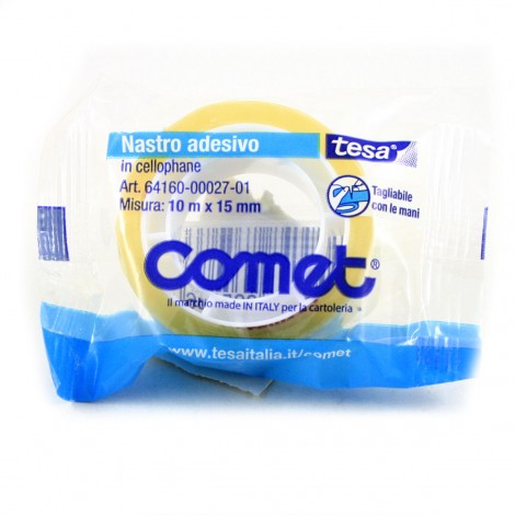 Tesa Nastro adesivo con supporto in cellophane, 15mm x 10m, colore trasparente  - 1pz - 64160-00027-01