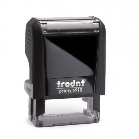 Trodat Printy 4.0 - Timbro 4910 autoinchiostrante, dimensioni piastra 26x9mm, climaticamente neutro e struttura in materiale plastico riciclato - 1pz - 47475