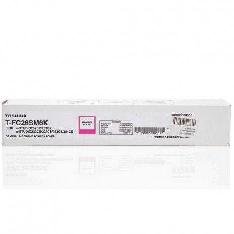 6B000001094 TFC26SM6 toner magenta per Toshiba E-STUDIO 262CP (6.000pg) 1pz