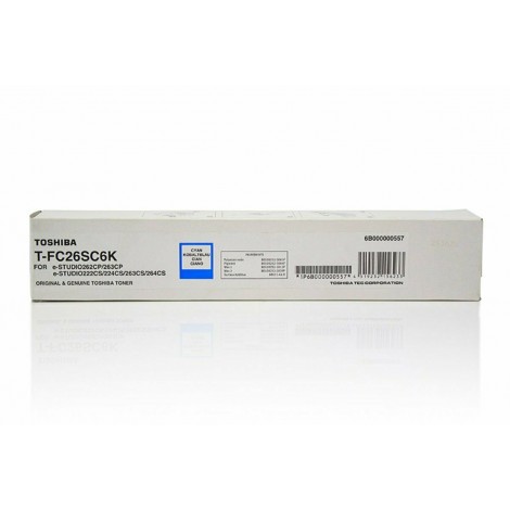 6B000001095 TFC26SC6 toner ciano per Toshiba E-STUDIO 262CP (6.000pg) 1pz