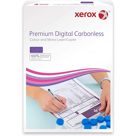 Xerox Carta carbonless A4 prefascicolata, formato A4, 500 fogli di colore bianco, rosa, giallo e blu - 1pz