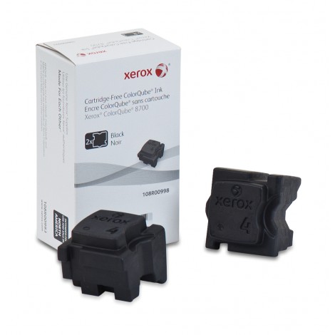 108R00998 Solid ink nero per Xerox COLORQUBE 8700 (4.500pg) 2pz