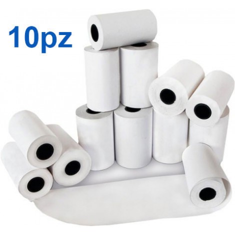 Rotolificio Pugliese Rotoli per calcolatrice in carta cellulosa, 57mm, Ø60mm, Øanima 12mm - Prezzo singolo, ord. minimo 10rt - CAL05B