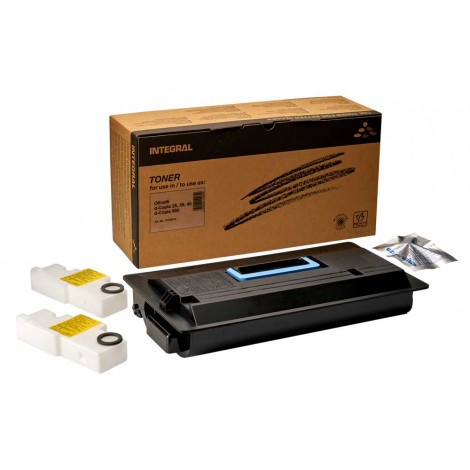 Compatibile per Olivetti toner nero B0381 per D-COPIA 25, 34.000pg (contiene 1 grid cleaner e 2 vaschette recupero)