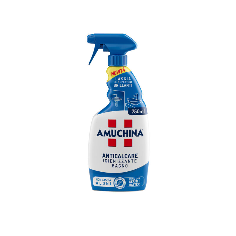 AMUCHINA Spray Anticalcare Igienizzante Bagno, 750 ml