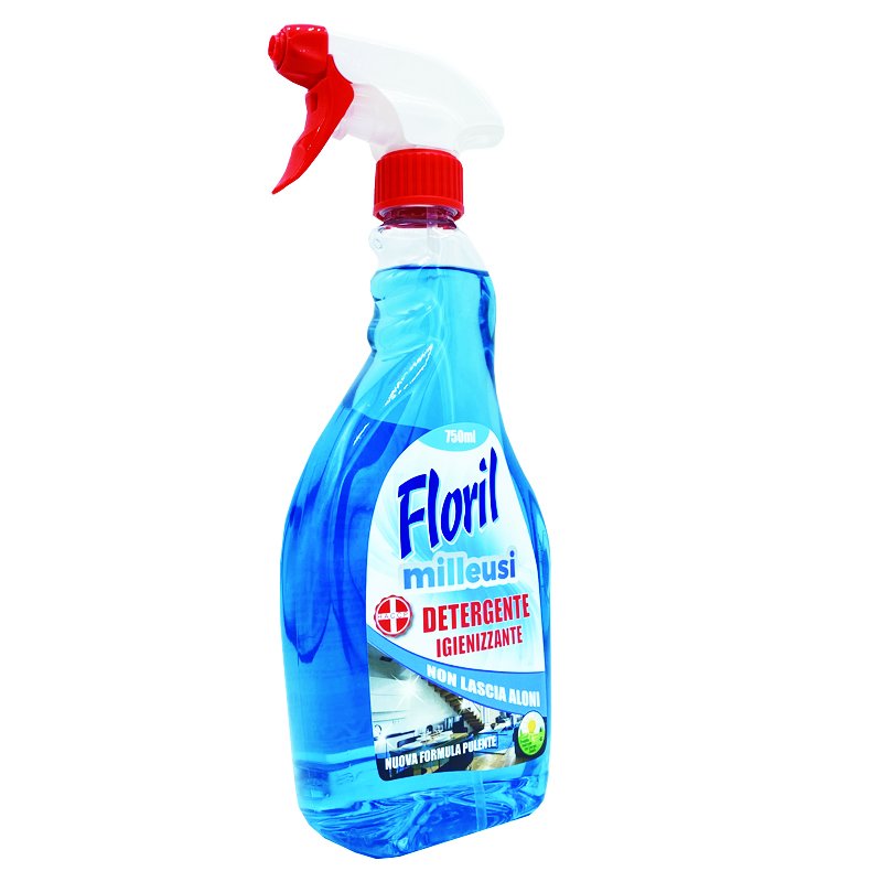 FLORIL detergente milleusi igienizzante vetri spray ml750