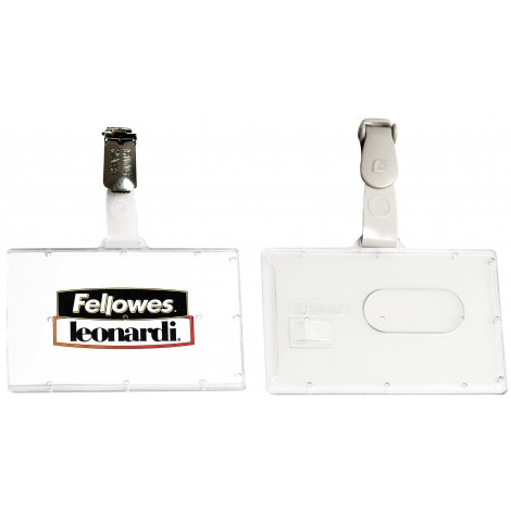 Fellowes Porta badge rigido con clip, formato utile 53x85mm - prezzo singolo, ord. minimo 100pz - L460