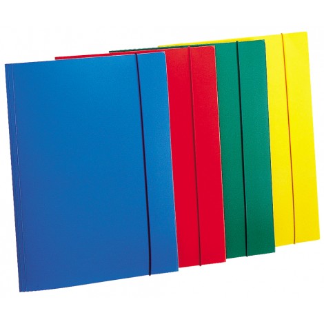Fellowes Eko - Cartellina in PPL a 3 lembi con elastico, formato 25x35cm, colore azzurro - Prezzo singolo, ord. minimo 10pz - U110AZ