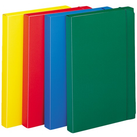 Fellowes Cartellina in PPL a 3 lembi con elastico, formato 25x35cm, dorso 3cm, colore azzurro - Prezzo singolo, ord. minimo 10pz - U140AZ