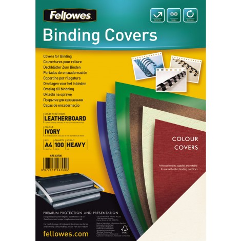 Fellowes Delta - Copertine in cartoncino con finitura goffrata, 250gsm, formato A4 - 5370004