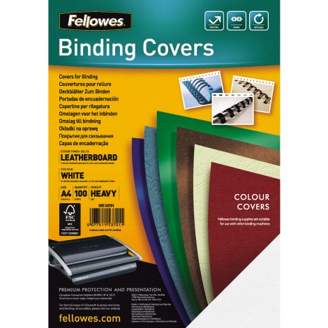 Fellowes Delta - Copertine in cartoncino con finitura goffrata, 250gsm, formato A4 - 5370104