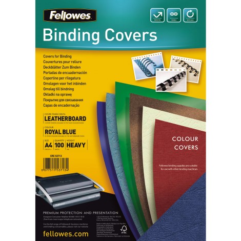 Fellowes Delta - Copertine in cartoncino con finitura goffrata, 250gsm, formato A4 - 5371305