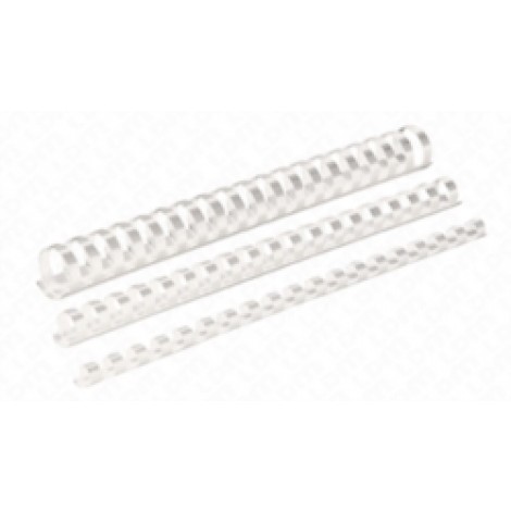 Fellowes Dorsi plastici spirali per rilegatura formato A4, passo 9:16, 21 anelli, rilega 151-180 fogli - 5347803