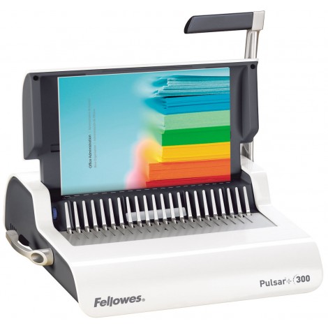Fellowes Pulsar+ - Rilegatrice a dorsi plastici, capacita` di perforazione 20 fogli, capacita` di rilegatura fino a 300 fogli spirali da 38mm, formato A4 - 5627601