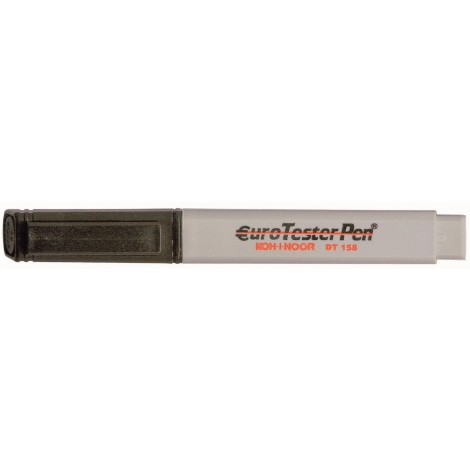 Kohinoor Penna in fibra controlla banconote (EURO, USA, GIAPPONE, REP.CECA, GRAN BRETAGNA, NORVEGIA, POLONIA), affidabile oltre il 96% - 1pz - DBT158