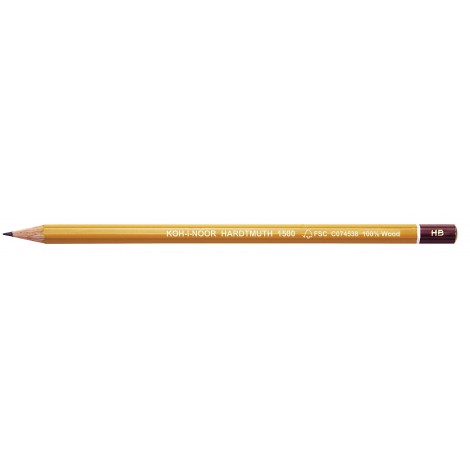 Kohinoor Kin 1500 - Matita in grafite con fusto esagonale, gradazione 2H  - 12pz - DHF1500-2H