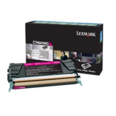 C746A1MG Toner RETURN magenta per Lexmark C 746 (7.000pg) 1pz