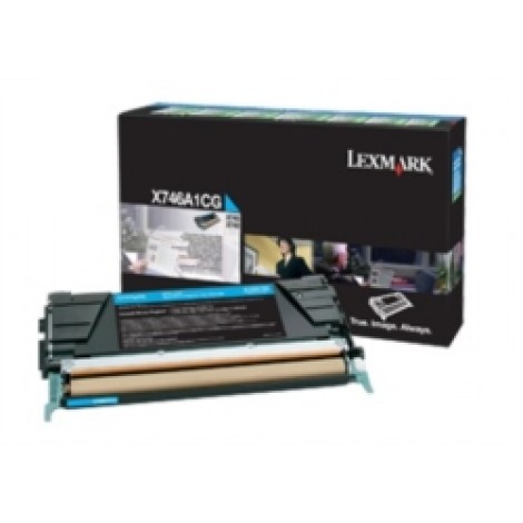 X746A1CG Toner RETURN ciano per Lexmark X 746 (7.000pg) 1pz