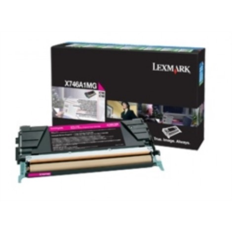 X746A1MG Toner RETURN magenta per Lexmark X 746 (7.000pg) 1pz