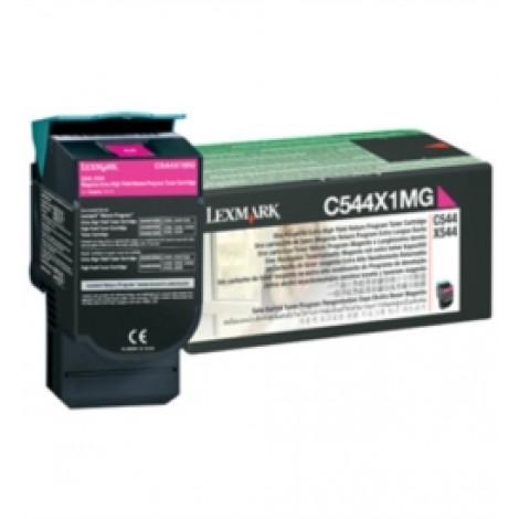 C544X1MG Toner RETURN magenta per Lexmark C 544 (4.000pg) 1pz