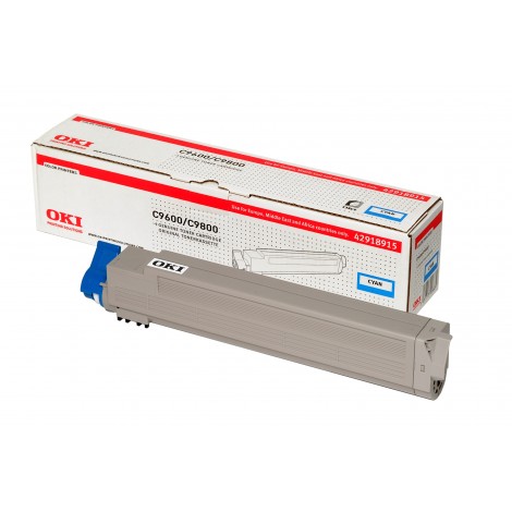 42918915 Toner ciano per Oki C 9600 (15.000pg) 1pz