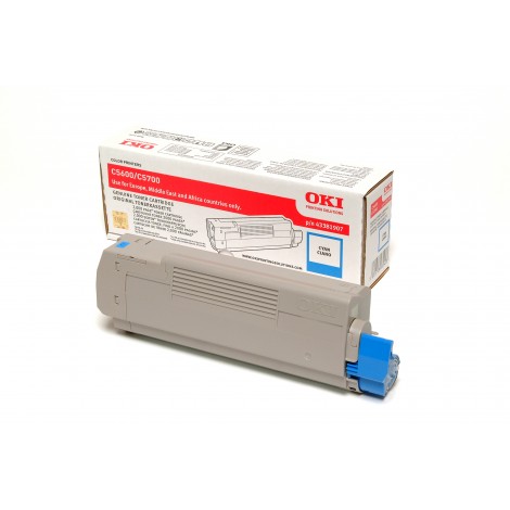 43381907 Toner ciano per Oki C 5600 (2.000pg) 1pz